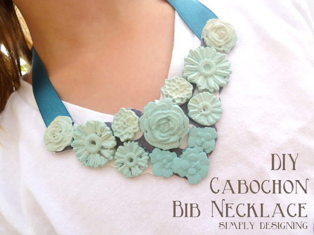 DIY Ombre Cabochon Bib Necklace - #ModMelts #spon #ombre #diyjewelry #jewelry #cabochon #bibnecklace DIY Ombre Cabochon Bib Necklace - #ModMelts #spon #ombre #diyjewelry #jewelry #cabochon #bibnecklace