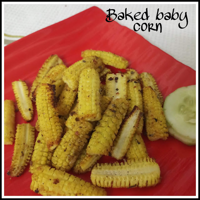 BAKED BABY CORN IN AIR FRYER Air fryer Veg recipes (Indian Veg food