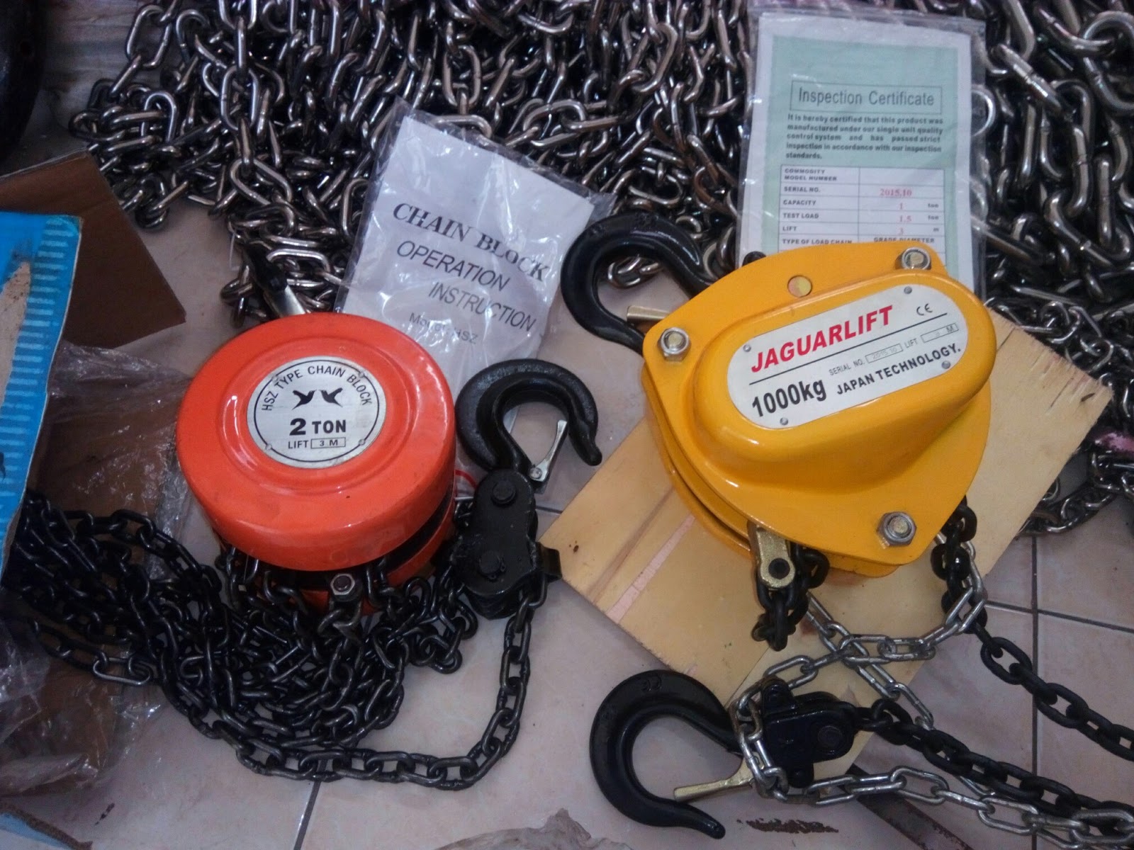 CHAIN BLOCK / TAKEL / KATROL... MEREK VITAL , KONDO , NAGASAKI , YOTO