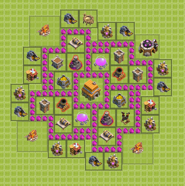 Villaggio Perfetto Clash Of Clans Municipio Livello 7