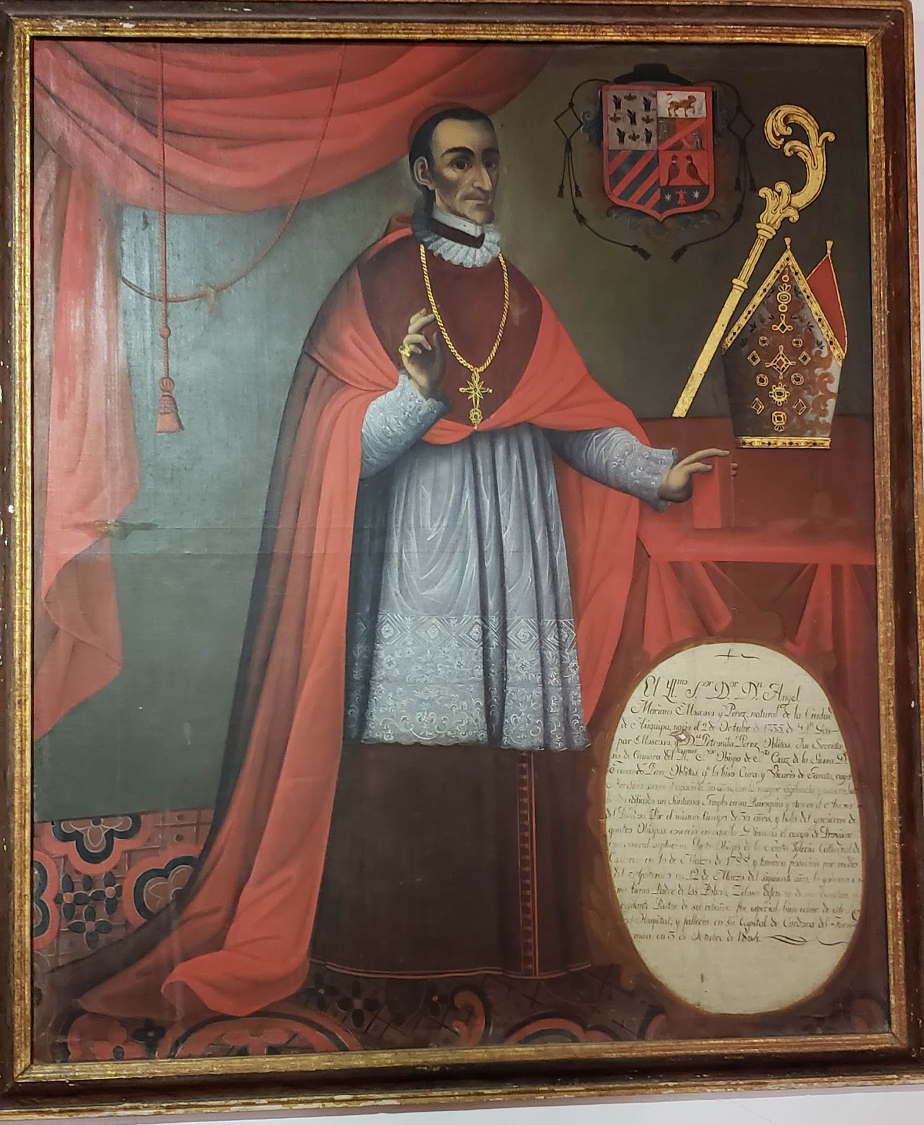 Heráldica en la Argentina Escudo de monseñor Ángel Mariano Moscoso Pérez
