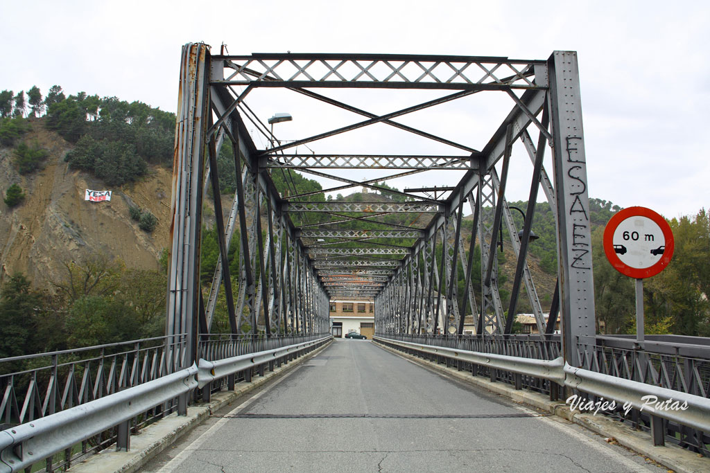 Puente metálico sobre el Río Aragón, Sangüesa