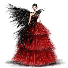 03-Raven-Gown-Shamekh-Bluwi-Haute-Couture-Exquisite-Fashion-Drawings-www-designstack-co