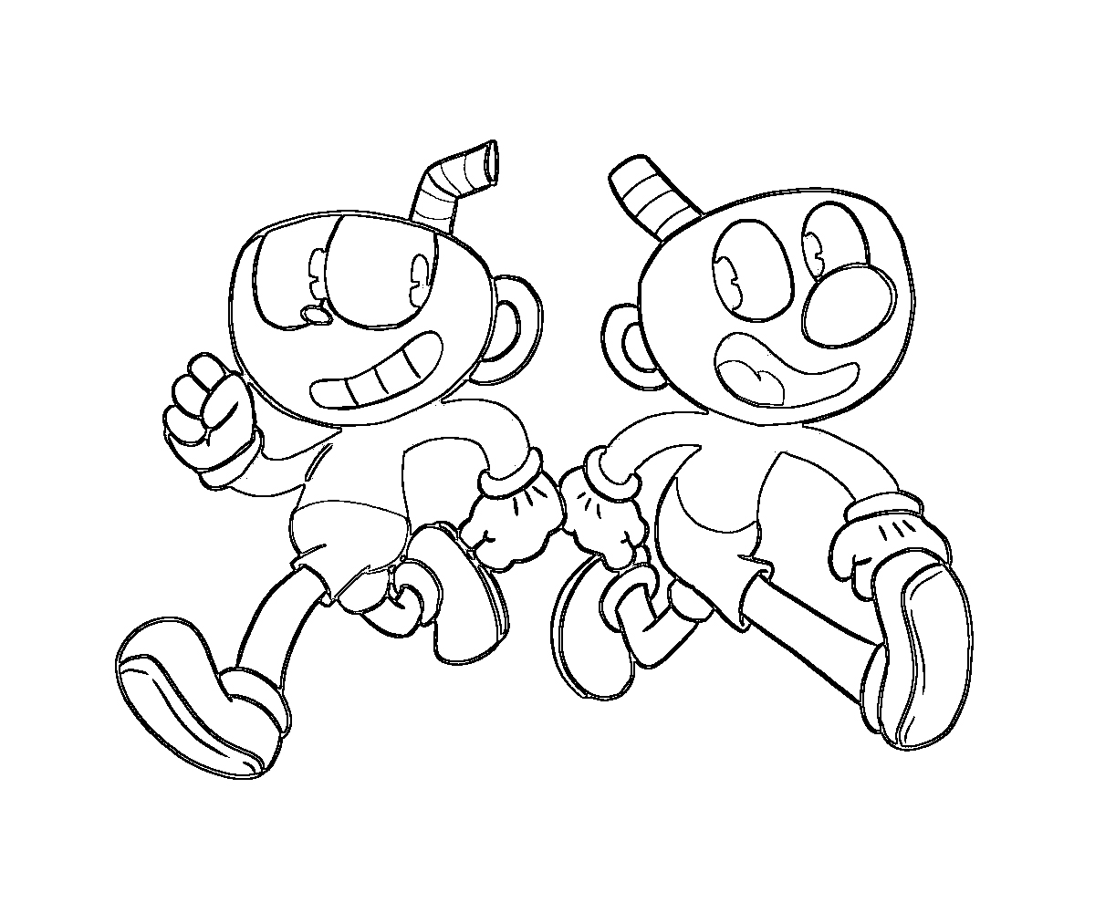 Cuphead Show Coloring Pages Coloring Pages