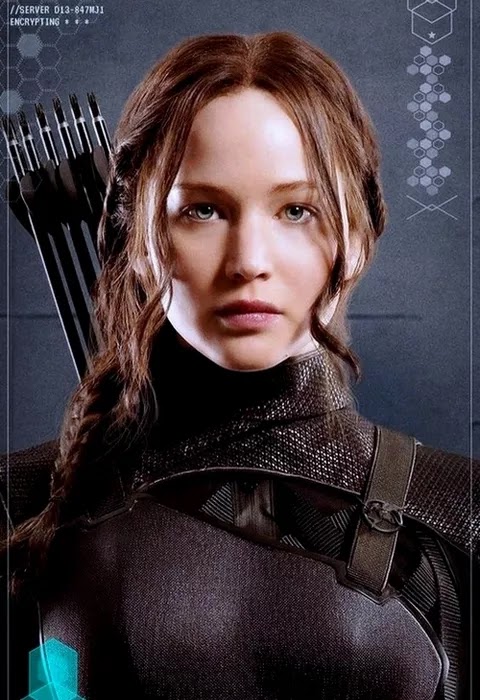 Jennifer Lawrence como Katniss Everdeen en Los Juegos del Hambre.