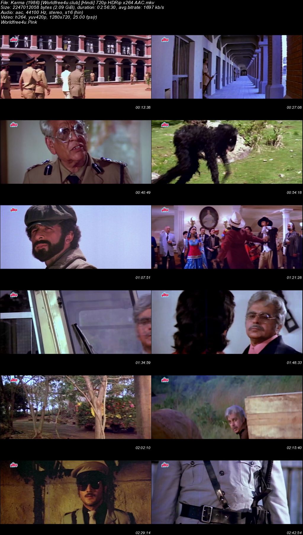 Karma 1986 Hindi Movie Download || HDRip 720p