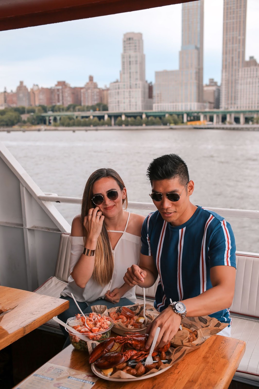 Leo Chan wearing Nautical Inspired Outfit | Asian Model and Blogger, Interracial Couple, AMWF