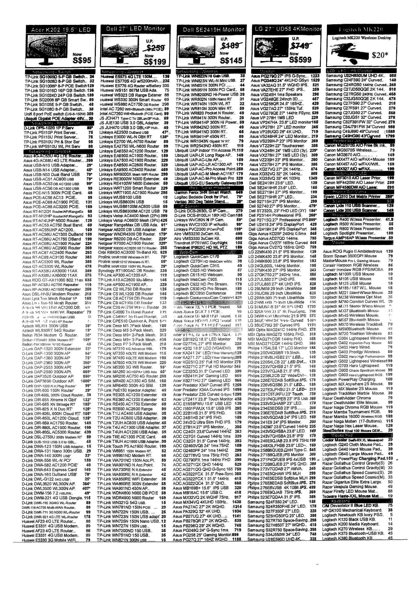 SG PC Fair Brochures, Flyers and Price List page Best Price