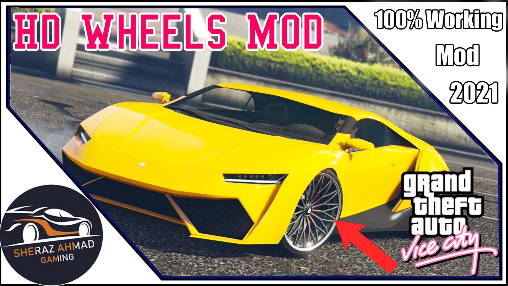 Hd Wheels Mod for GTA Vice City PC