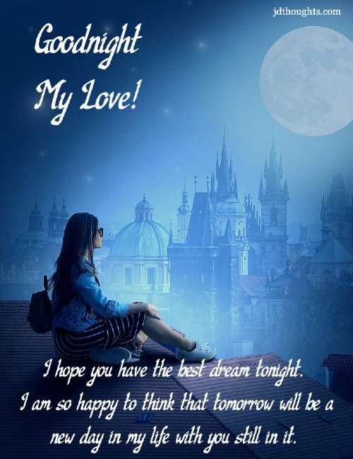 Romantic good night messages for her with cute images – quotes and wishes