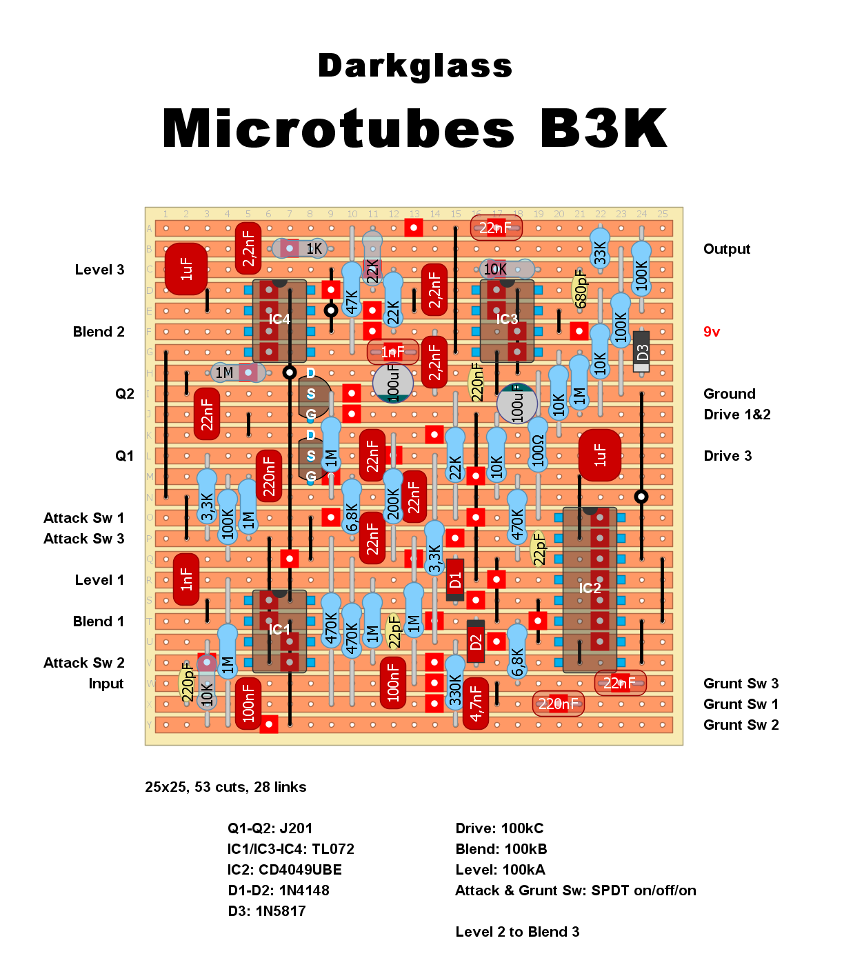 Dirtbox Layouts: Darkglass Microtubes B3K