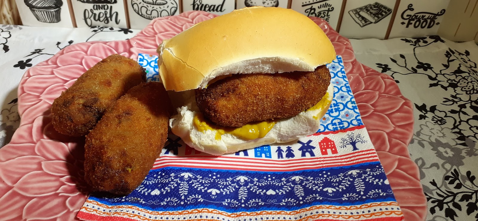 Happynest Broodje kroket sandwich ou sanduíche de croquete holandês