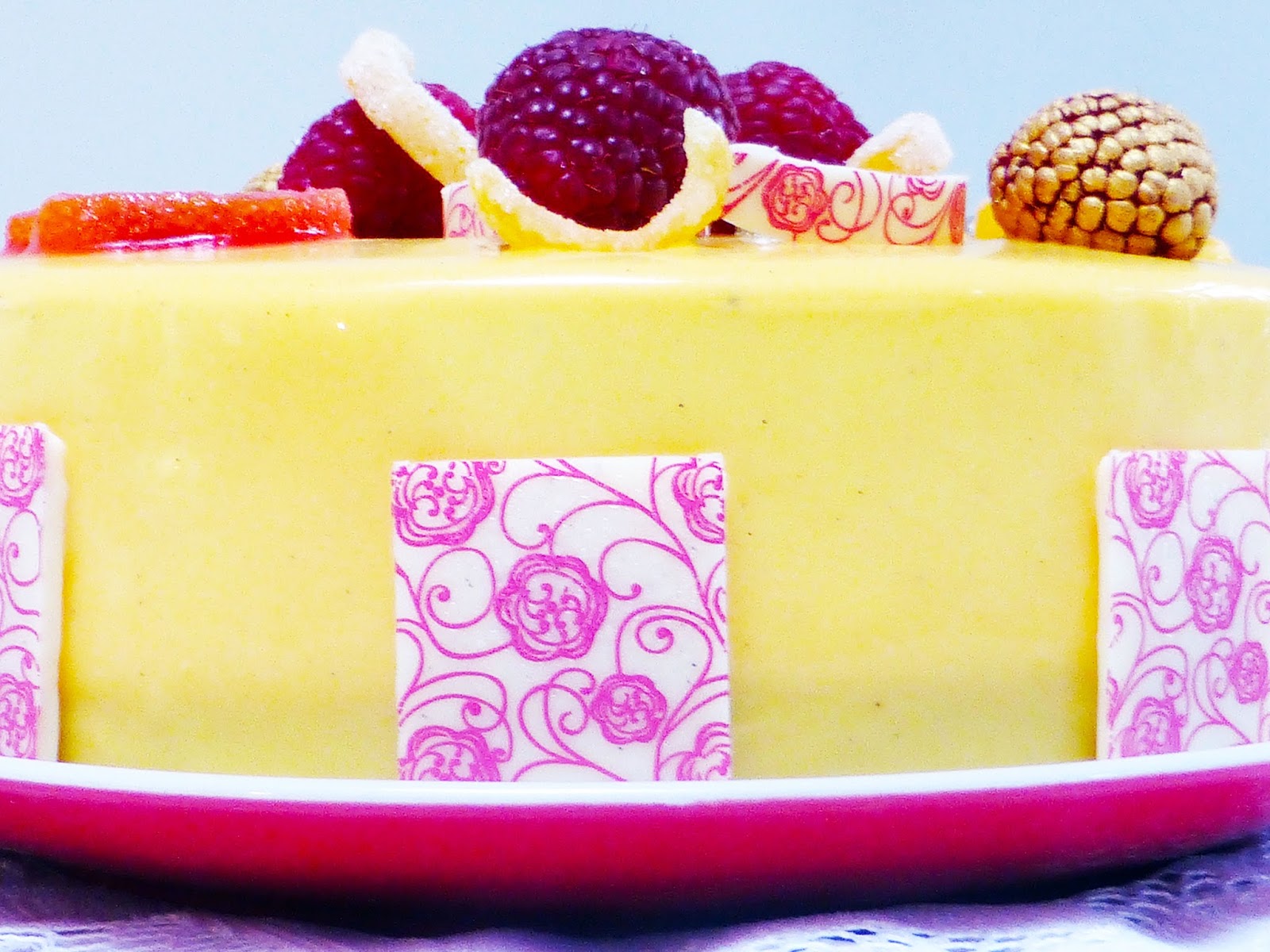 Yuzu Skyr 'Cheesecake' with Advocaat Mirror Christmas Recipe