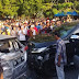Anggota Polisi Tabrak Enam Mobil di Depan Balaikota Lama Padang