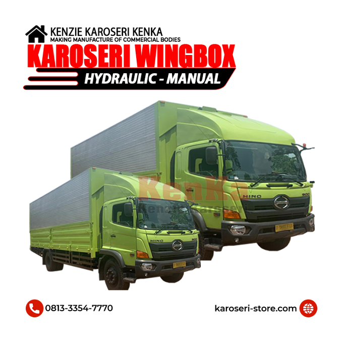 Service Karoseri Wingbox { Manual - Hydraulic - Terpal }