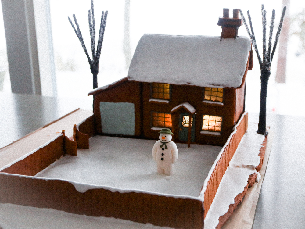 Gingerbread house from The Snowman 1982 cartoon
