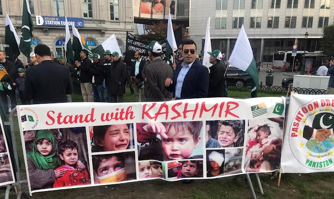 Kashmir Protest Demonstration and March in Brussels, 23 October 