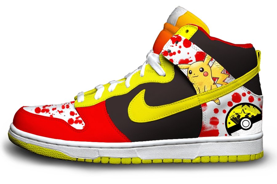 Покажи кроссовки nike. Nike Dunk Pikachu. SB Dunk Nike покемон. Nike Dunk Спанч Боб. Найк с кроссовки Пикачу кроссовки.