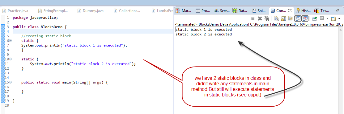 Keep Learning: Static,Instance,Constructor Blocks in java
