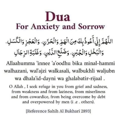 Supplictaion for anxiety and sorrow
