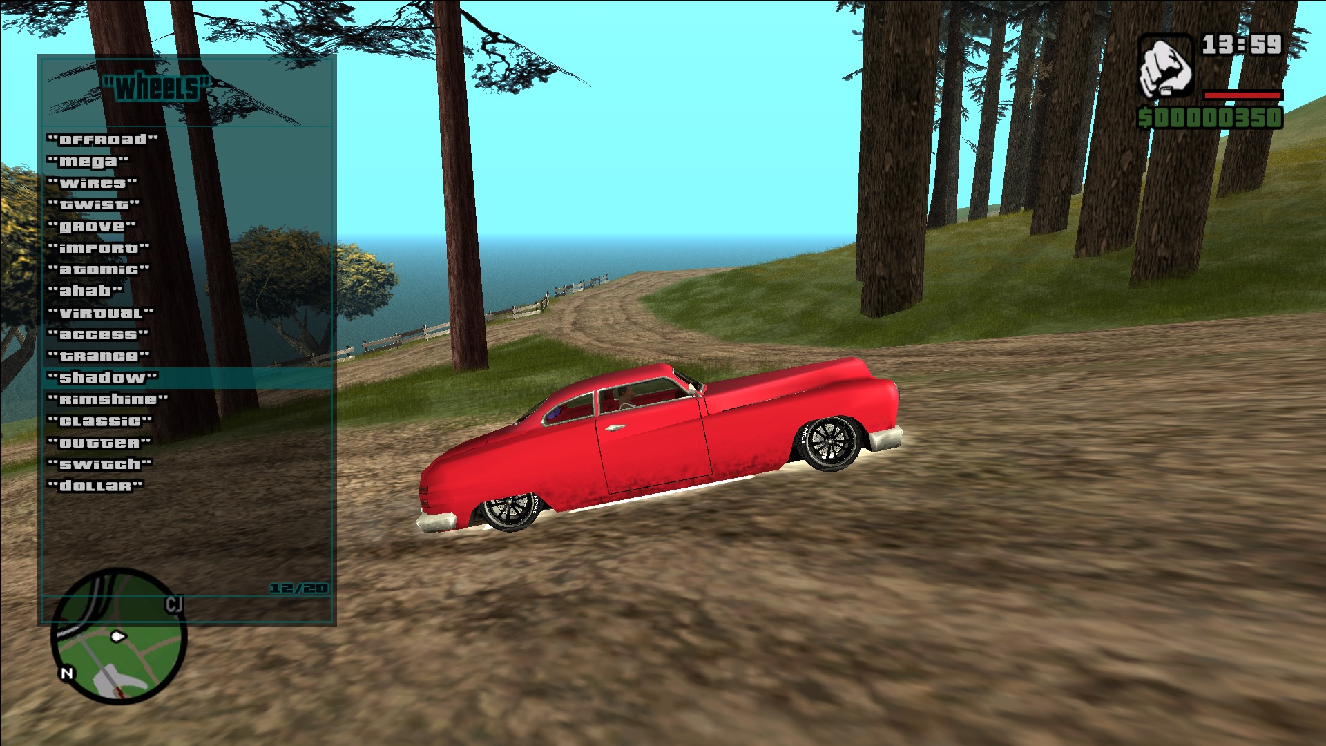 GTA San Andreas Car Tuning Parts Mods With Cheat Menu