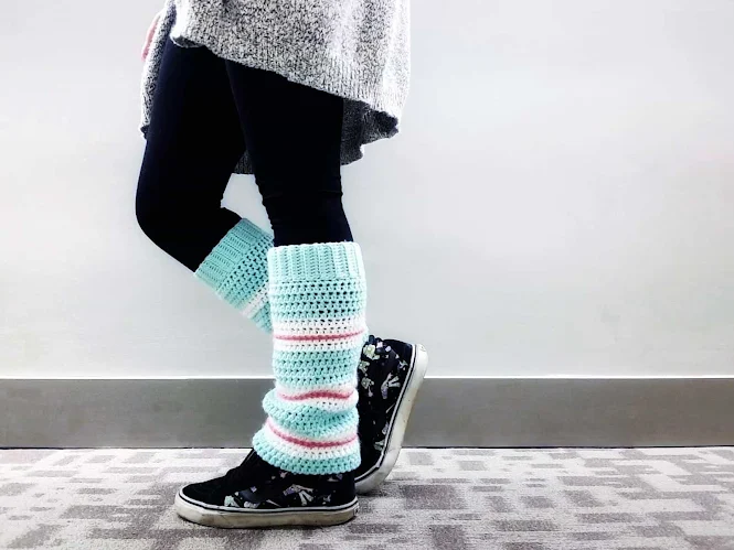 Sugar Rush Leg Warmers Crochet Pattern