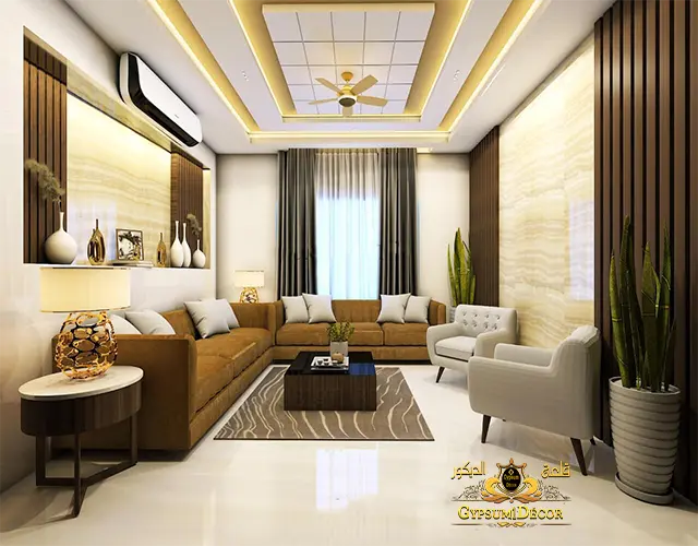 أحدث ديكور جبسون بورد اسقف معلقة والوان الدهانات I قلعة الديكور