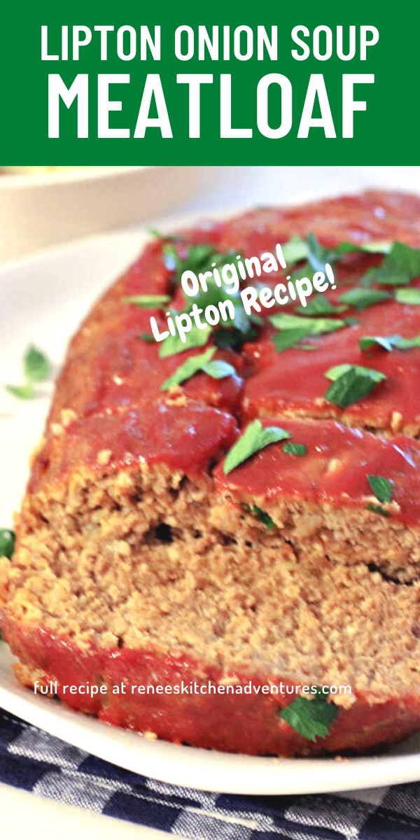 Lipton Onion Soup Meatloaf sliced