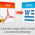 5 Best Free Online PDF to Word Converters For Windows