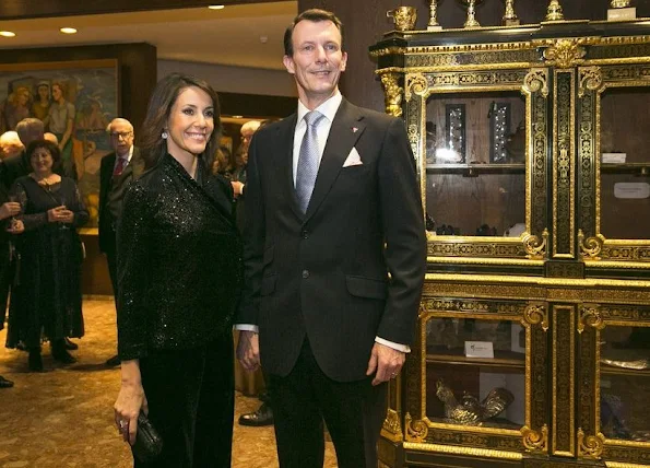 Princess Marie wore Emporio Armani Blazer - Coat - Prince Joachim and Princess Marie of Denmark attended a gala dinner in Reykjavik, Iceland, which is hosted by the Denmark-Iceland Community Association and organized on the occasion of 100th anniversary