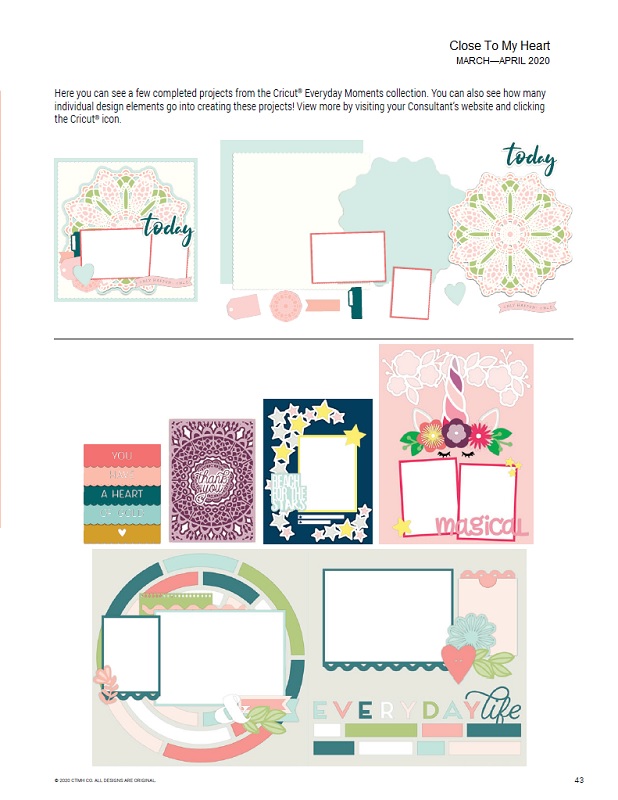 Crafting for sanity? Or insanity?: Cricut® Everyday Moments Collection