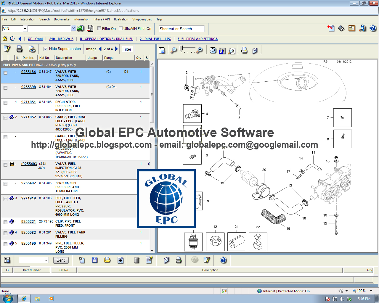 GLOBAL EPC AUTOMOTIVE SOFTWARE: OPEL VAUXHALL EPC4 EPC PARTS CATALOGUE