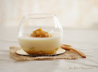  Natillas con manzana caramelizada