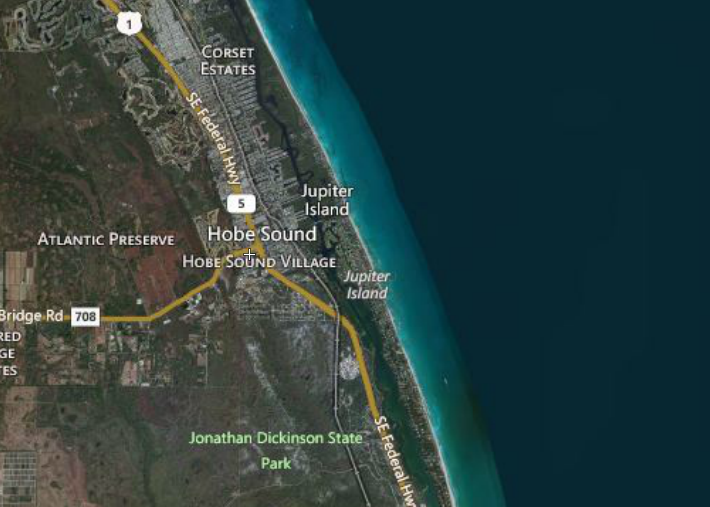Jupiter Island Florida Map United - Jupiter4