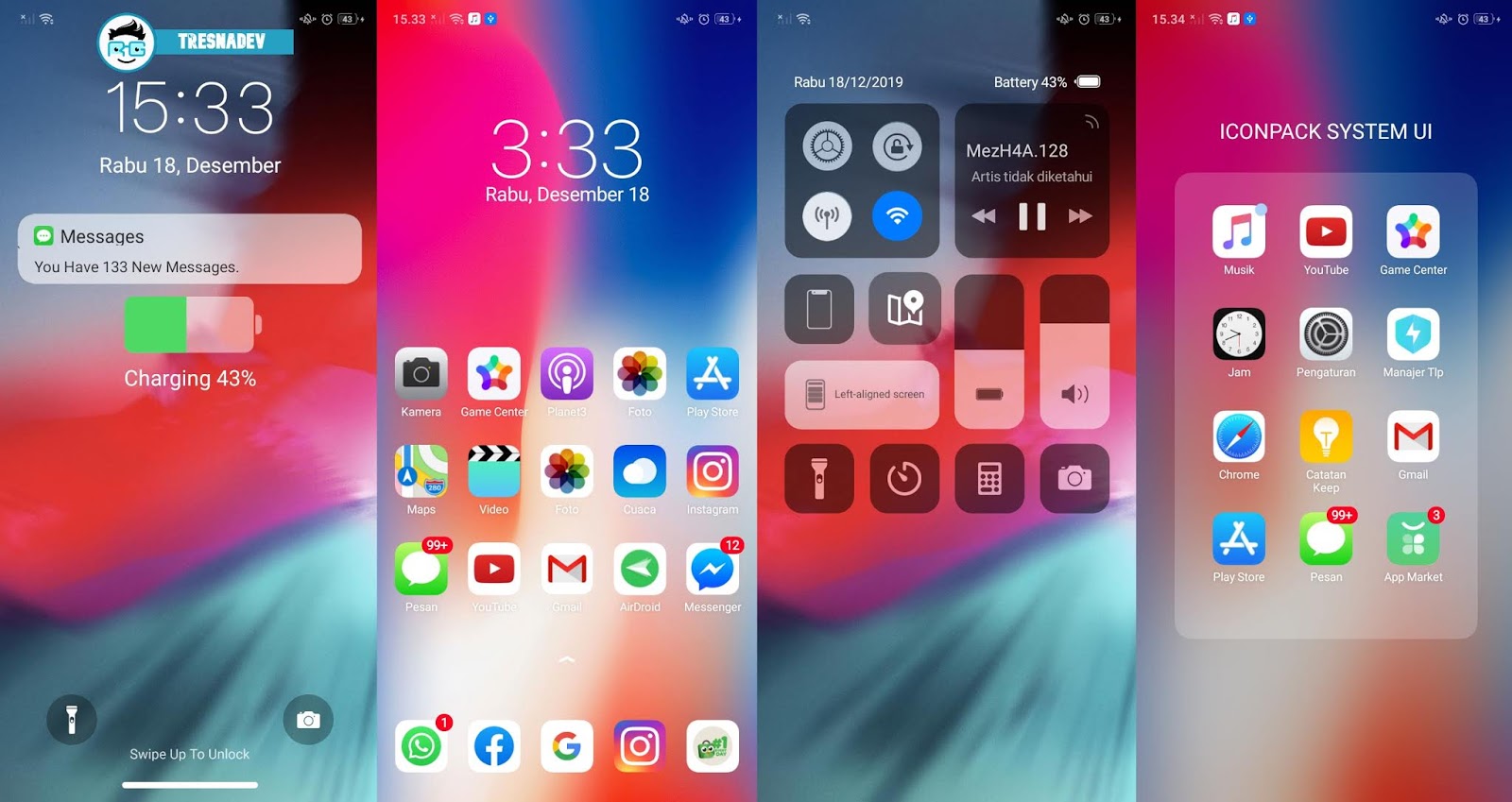 Themes New iPhone UI Premium for OPPO & Realme