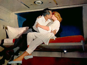 Grant and Saint in upper berth North by Northwest 1959 movieloversreviews.filminspector.com