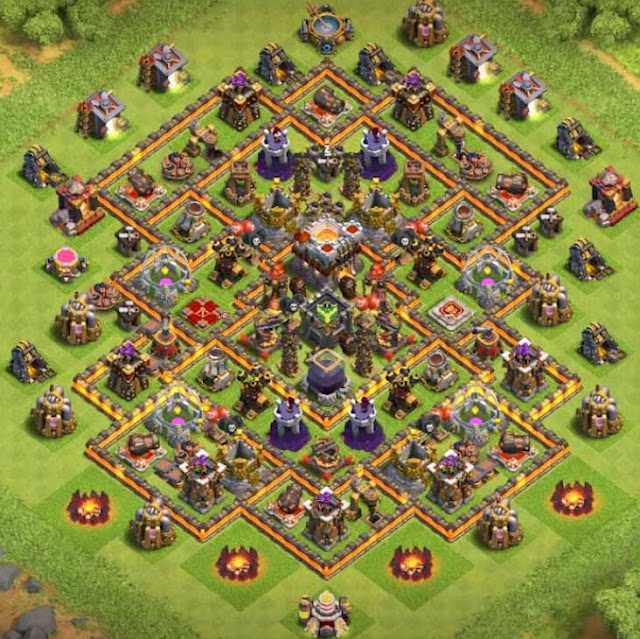 Base Town Hall 10 Clash of Clans Hybrid