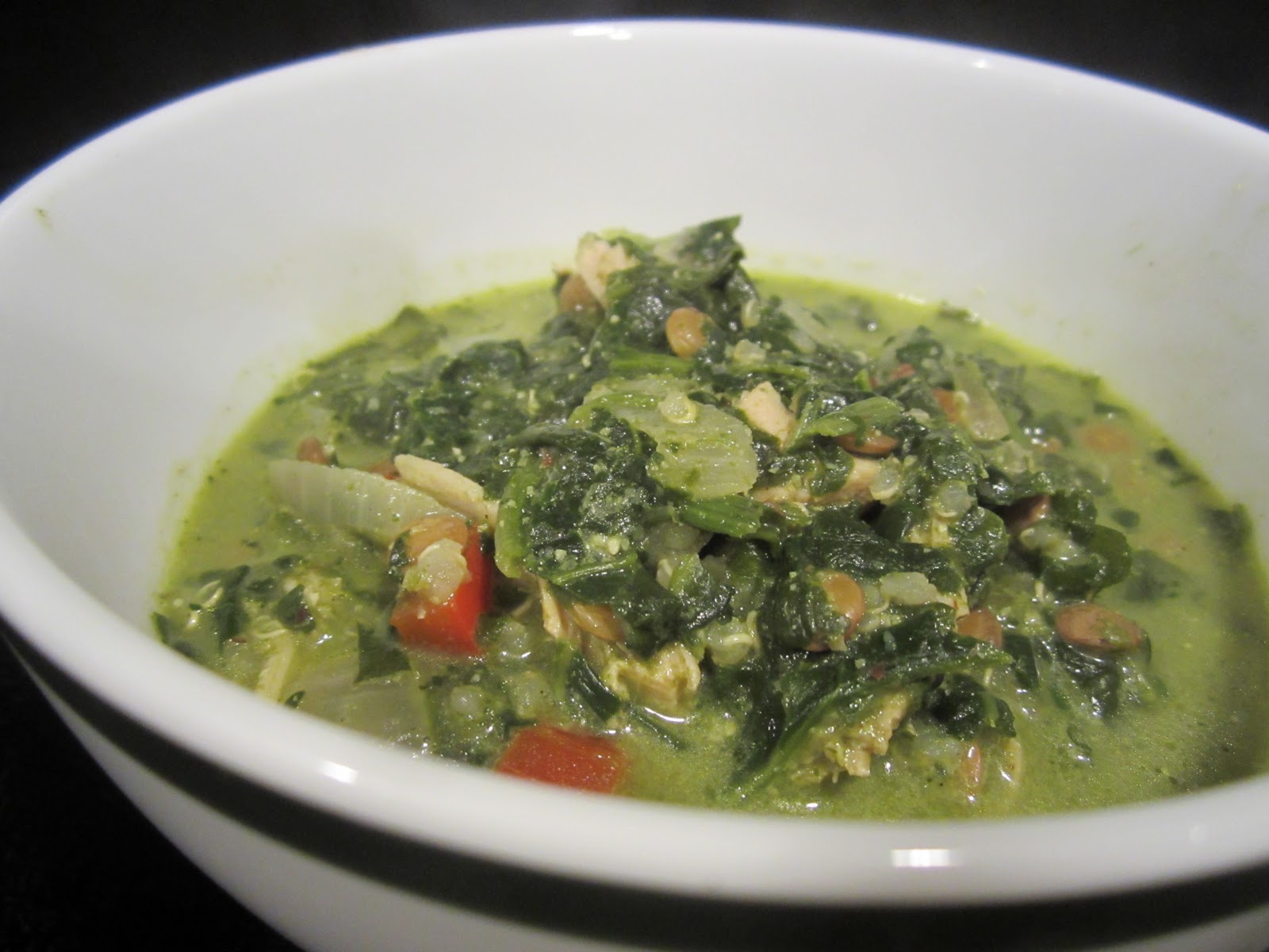 The Full Plate Blog spinachturkeylentil quinoa (aka usewhat'sin