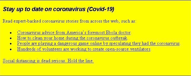 Protect from Coronavirus