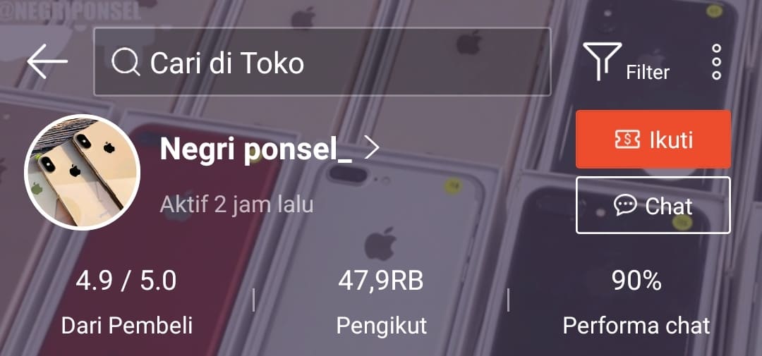Negri ponsel_ Rekomendasi Toko iPhone Second Original Murah di Shopee