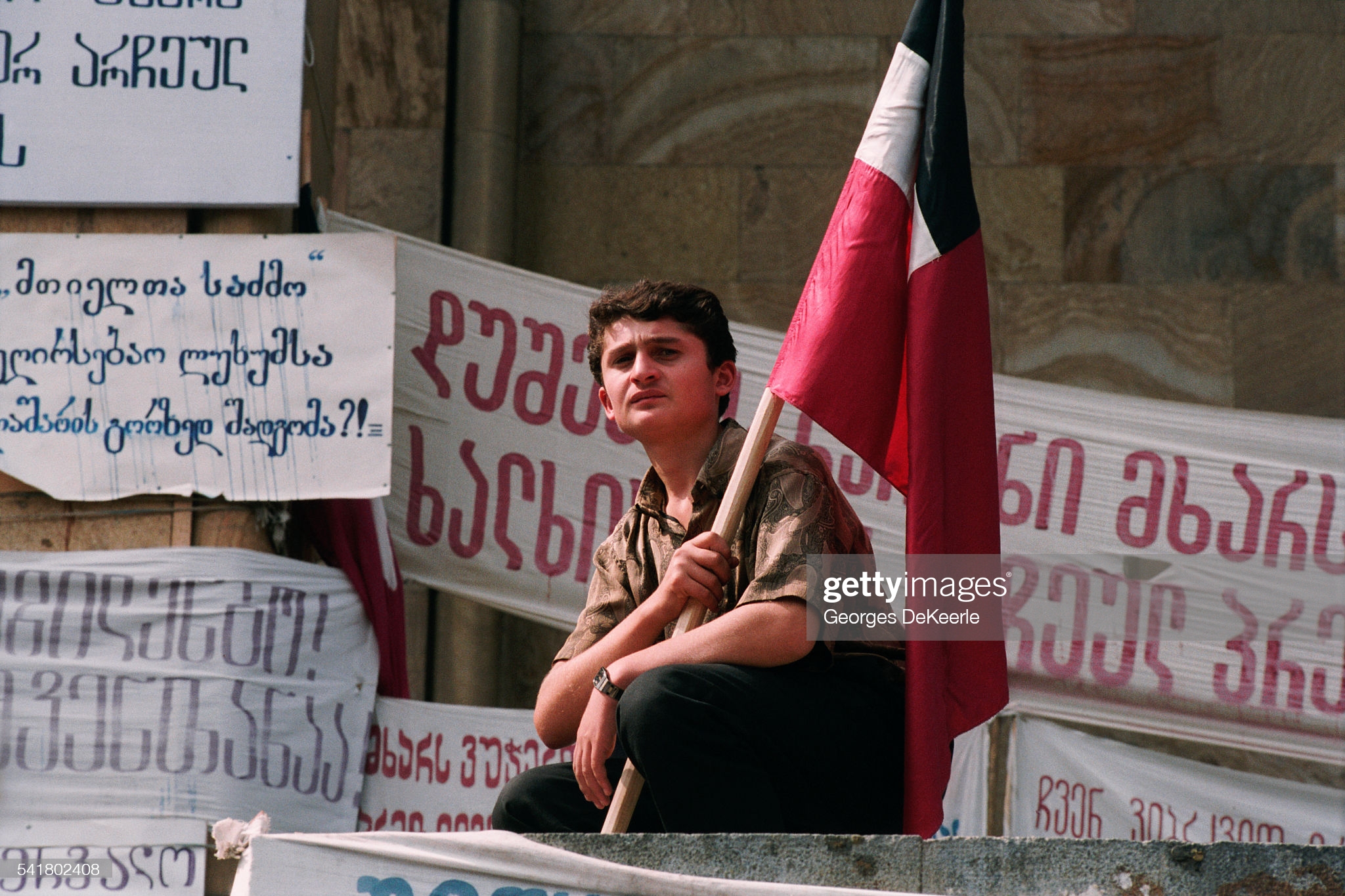 Как пришла Грузия к гражданской войне 1991-92 г. Неизвестные фотокадры