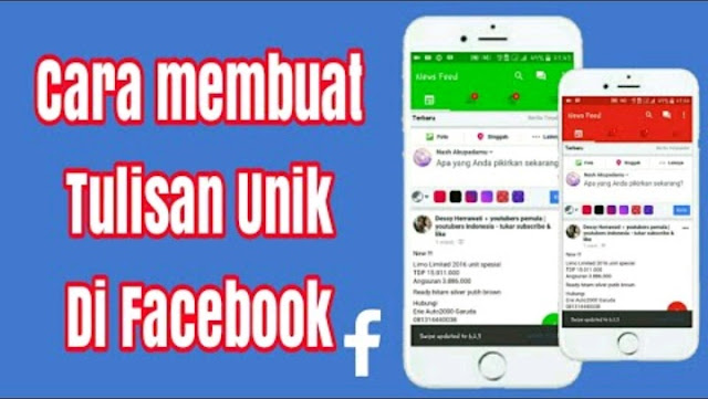 Cara Buat Tulisan Keren di Facebook Cara Buat Tulisan Keren di Facebook