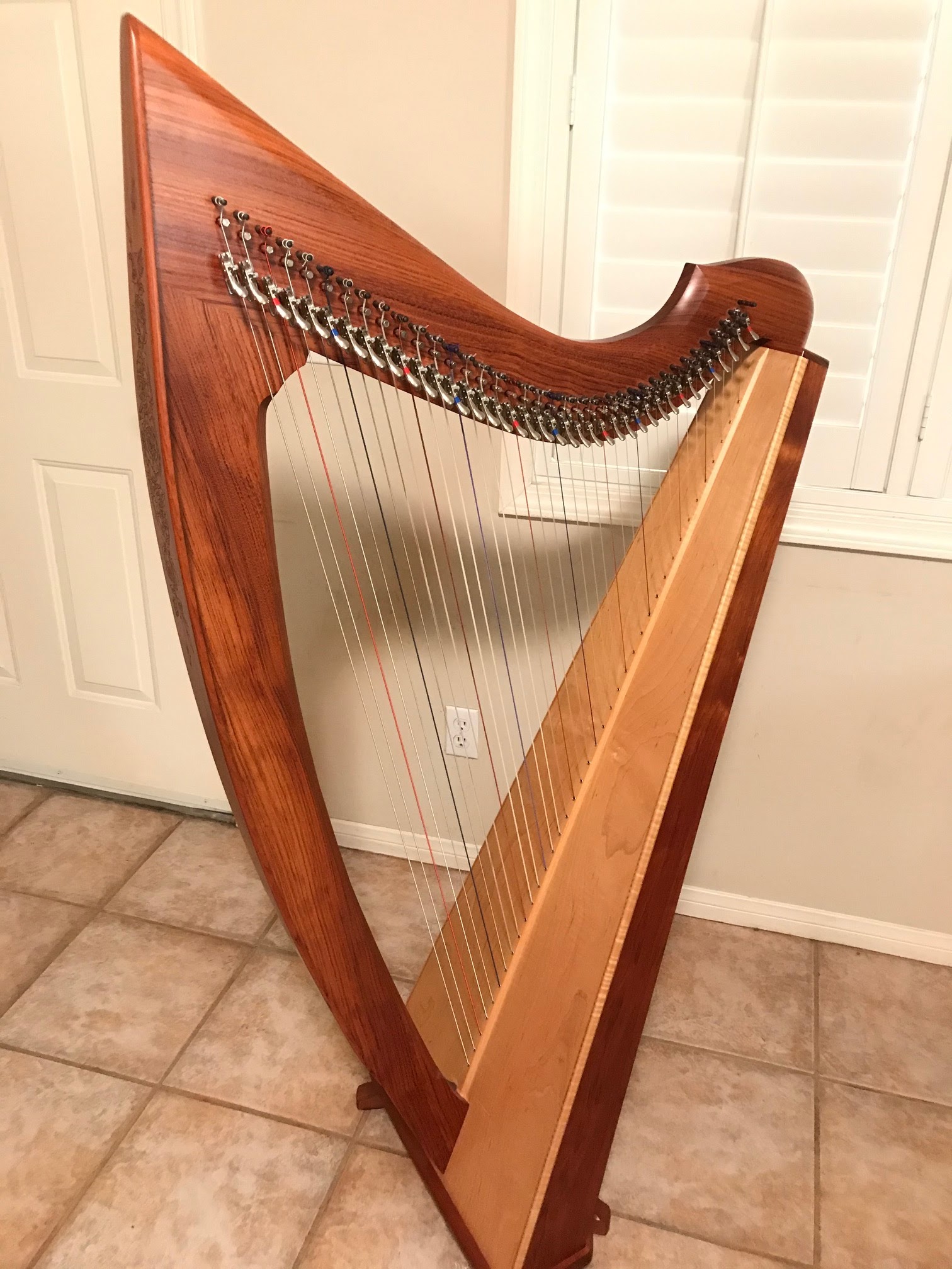 HARP IN LA HARP INFO 2 TRIPLETT ECLIPSE STAVEBACK (38) LEVER HARP 09416