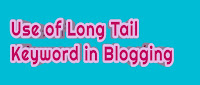 Use of Long Tail Keyword