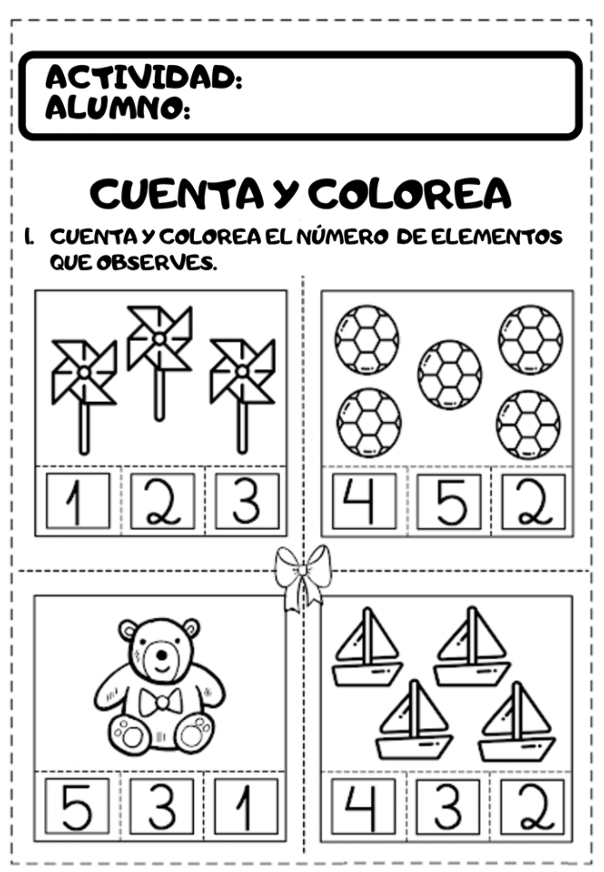 Actividades de matemáticas para preescolar pdf