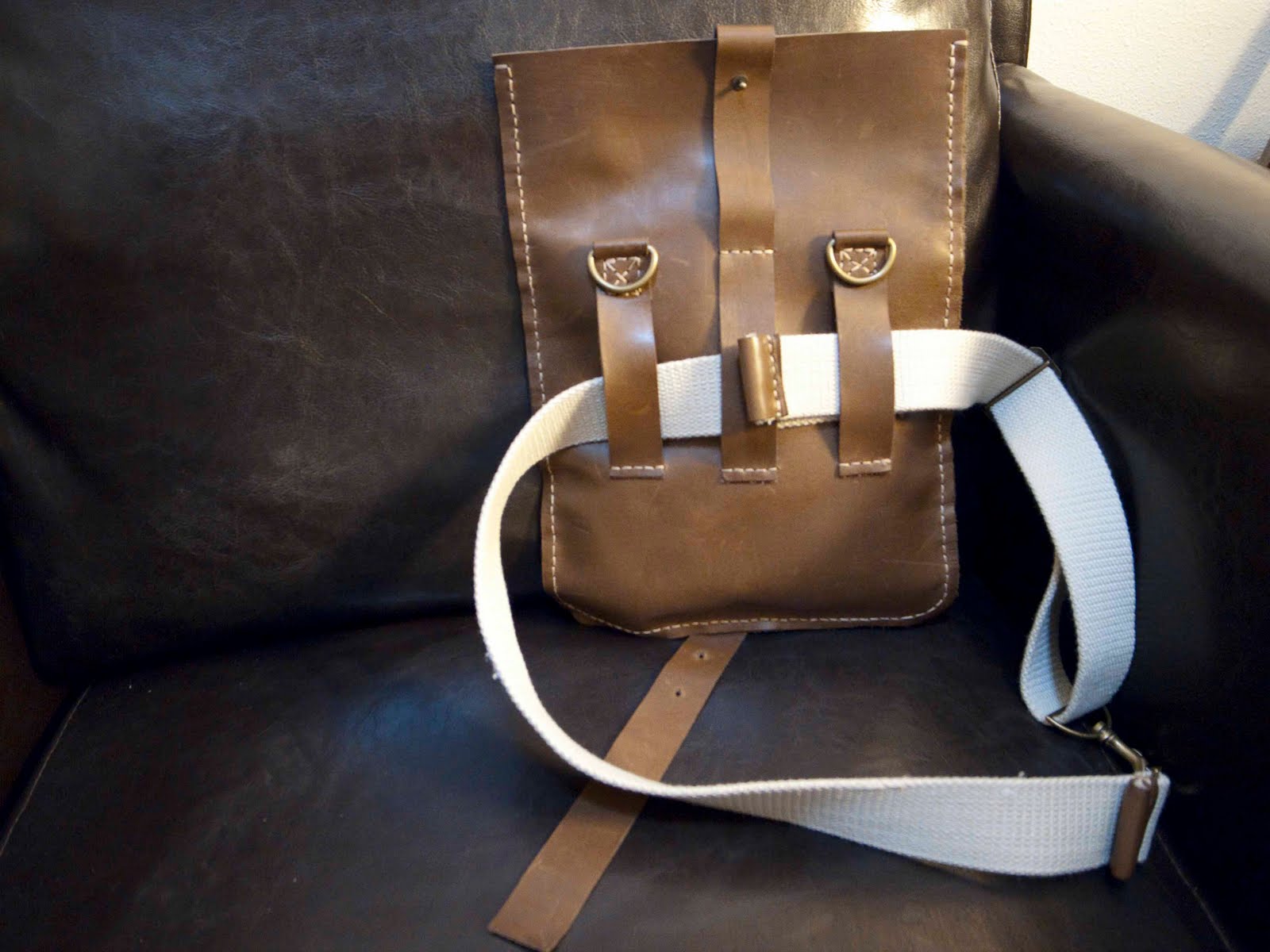 Too Many, A Few Handsewn Leather Pouch