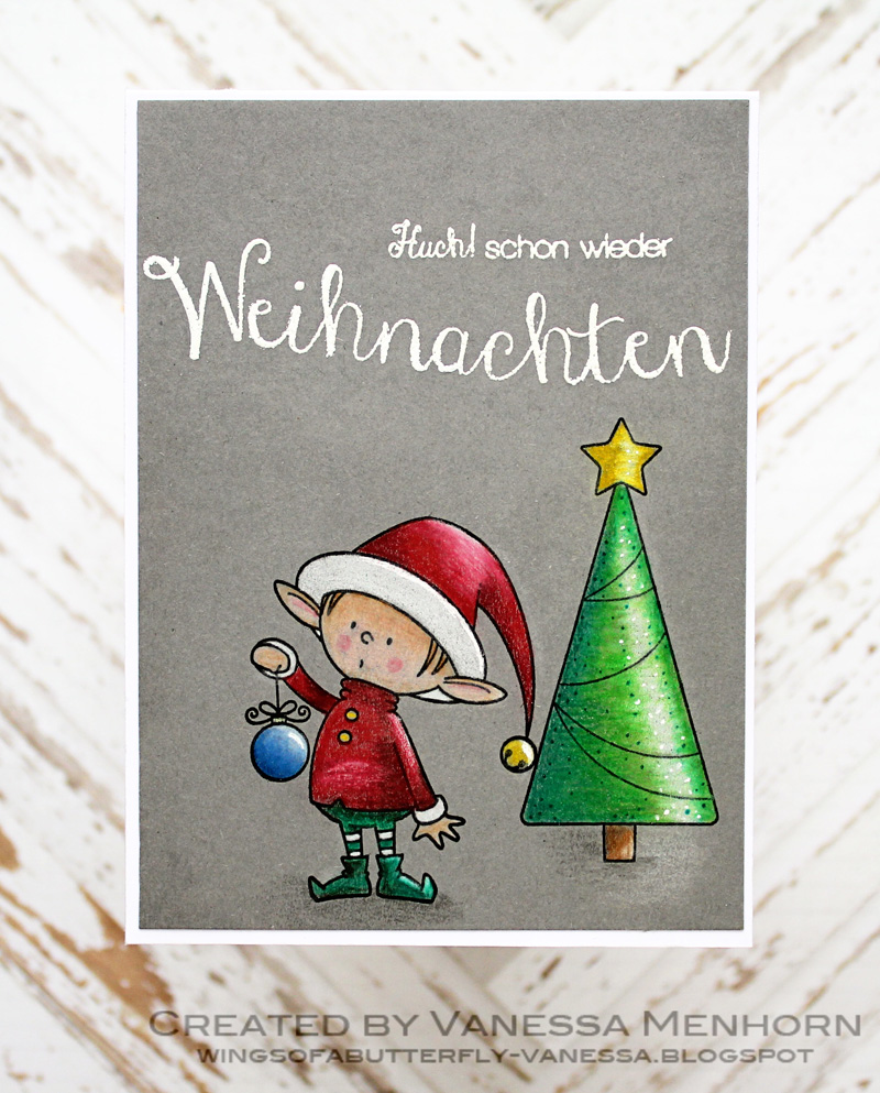 wings of a butterfly Colored Pencils on Dark Cardstock