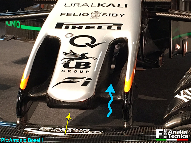 Immagine 1 - il muso della FORCE INDIA VJM10 2017