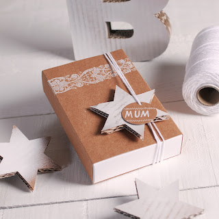 caja packaging navideño selfpackaging estrellas navidad