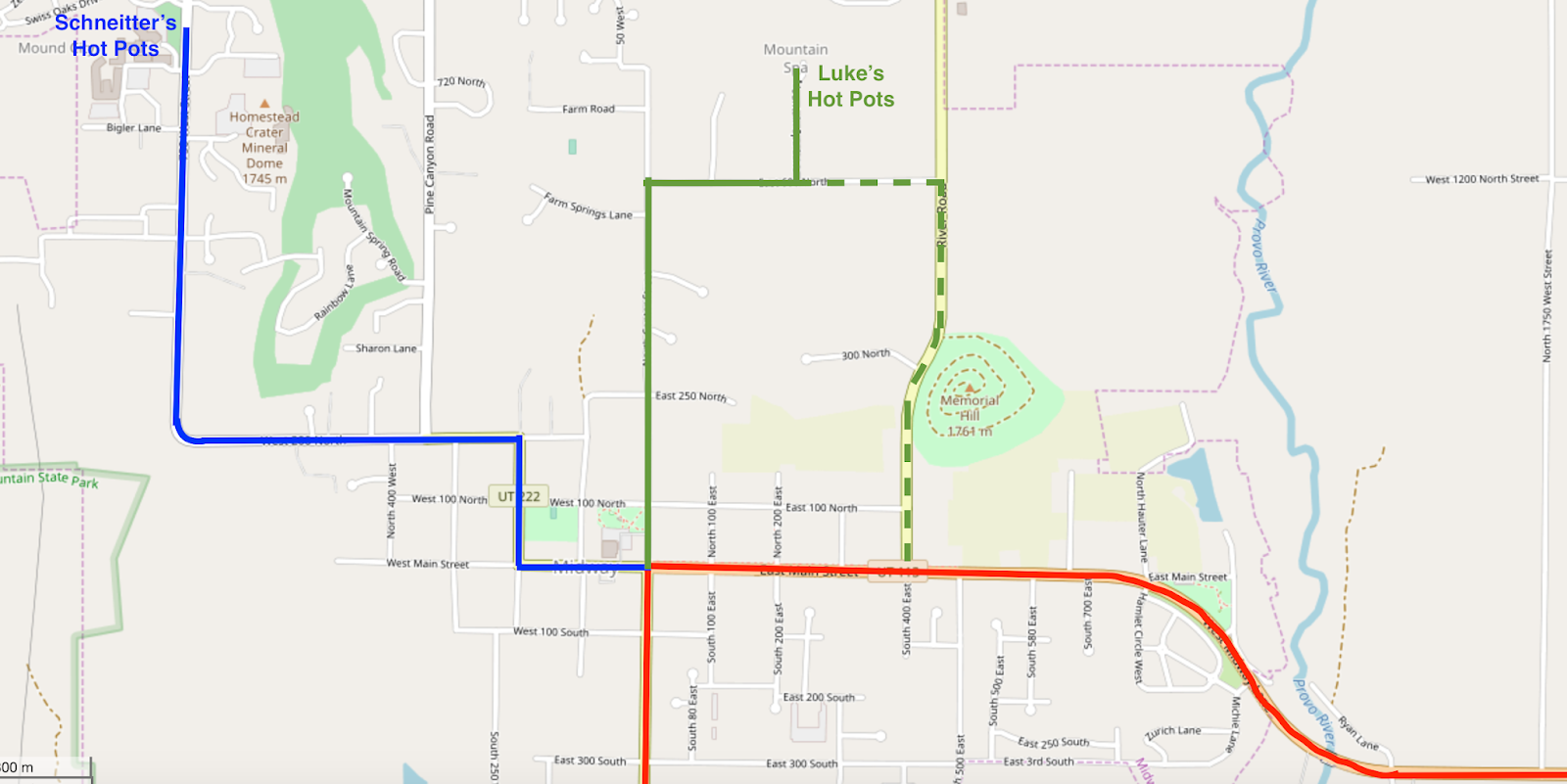Utah Highways Midway area routes